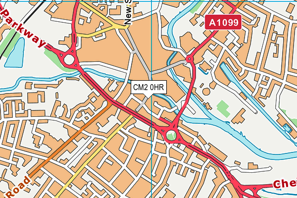 CM2 0HR map - OS VectorMap District (Ordnance Survey)