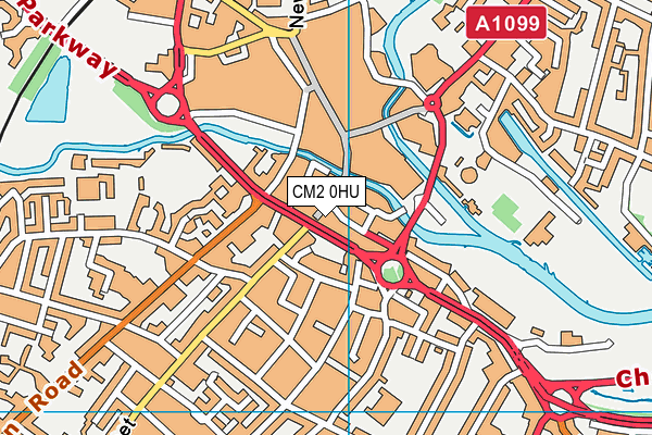 CM2 0HU map - OS VectorMap District (Ordnance Survey)