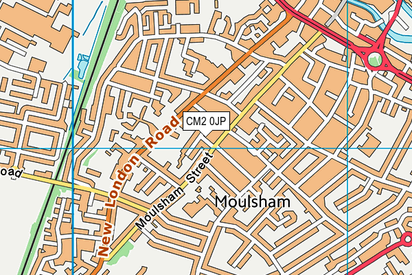 CM2 0JP map - OS VectorMap District (Ordnance Survey)