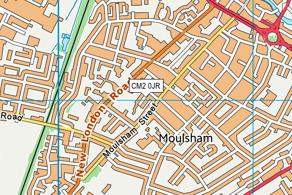 CM2 0JR map - OS VectorMap District (Ordnance Survey)