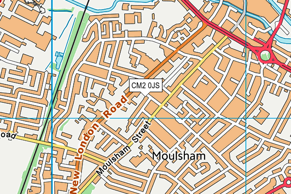 CM2 0JS map - OS VectorMap District (Ordnance Survey)