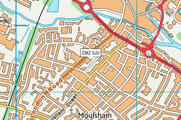 CM2 0JU map - OS VectorMap District (Ordnance Survey)