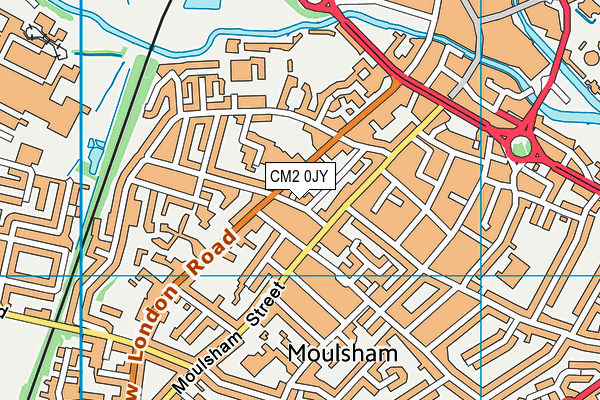 CM2 0JY map - OS VectorMap District (Ordnance Survey)