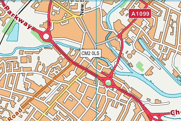 CM2 0LS map - OS VectorMap District (Ordnance Survey)