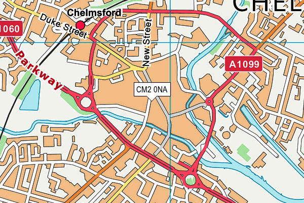 CM2 0NA map - OS VectorMap District (Ordnance Survey)