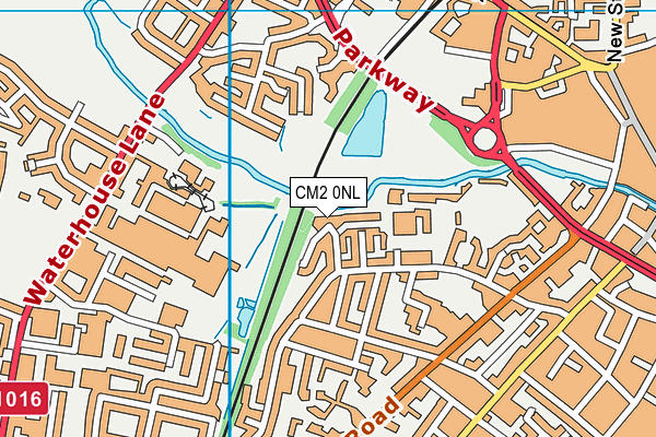 CM2 0NL map - OS VectorMap District (Ordnance Survey)