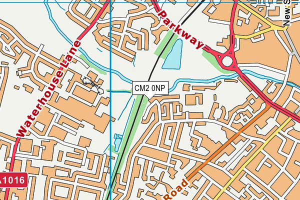 CM2 0NP map - OS VectorMap District (Ordnance Survey)