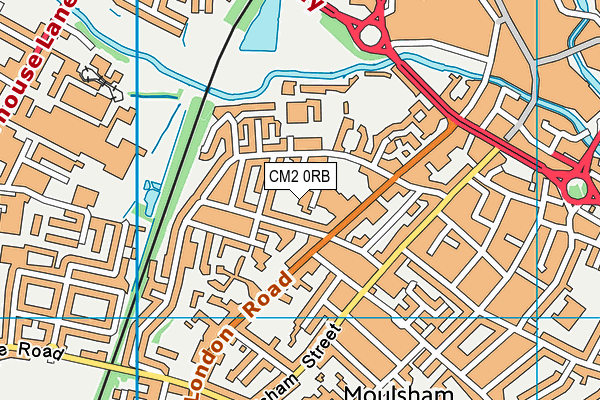 CM2 0RB map - OS VectorMap District (Ordnance Survey)