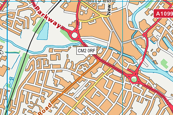 CM2 0RF map - OS VectorMap District (Ordnance Survey)