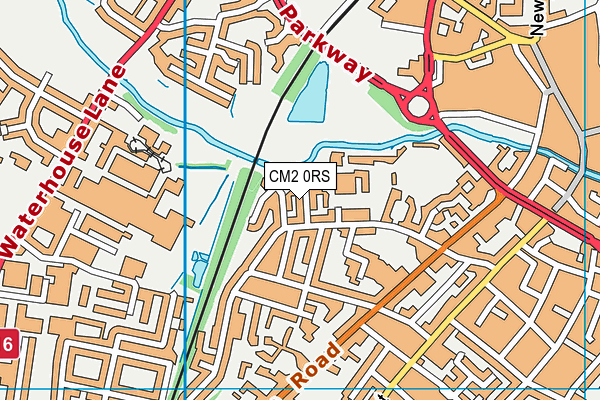 CM2 0RS map - OS VectorMap District (Ordnance Survey)