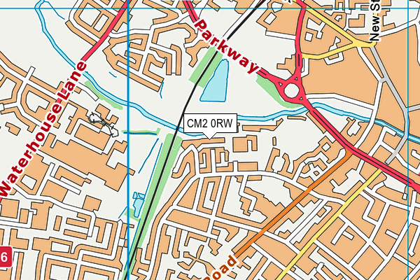 CM2 0RW map - OS VectorMap District (Ordnance Survey)