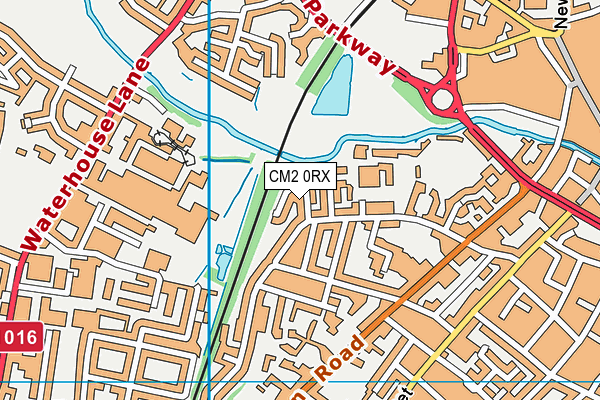 CM2 0RX map - OS VectorMap District (Ordnance Survey)