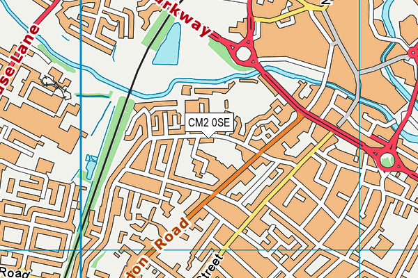 CM2 0SE map - OS VectorMap District (Ordnance Survey)