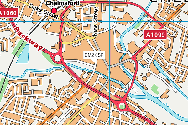 CM2 0SP map - OS VectorMap District (Ordnance Survey)