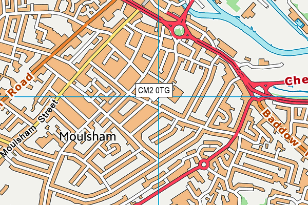 CM2 0TG map - OS VectorMap District (Ordnance Survey)