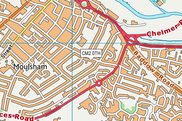 CM2 0TH map - OS VectorMap District (Ordnance Survey)