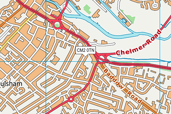 CM2 0TN map - OS VectorMap District (Ordnance Survey)