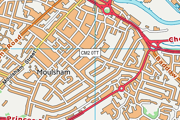 CM2 0TT map - OS VectorMap District (Ordnance Survey)