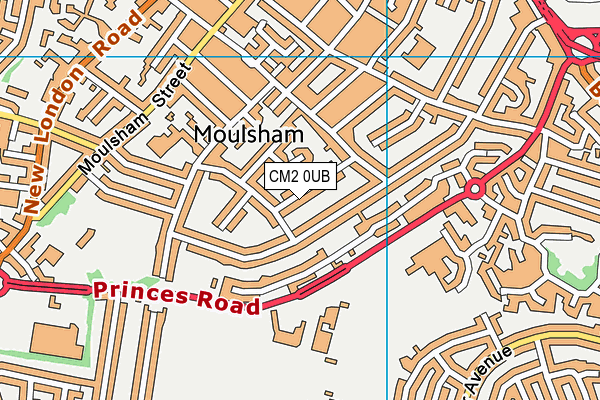 CM2 0UB map - OS VectorMap District (Ordnance Survey)