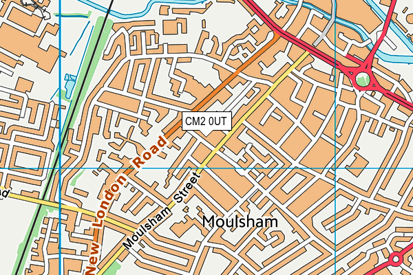 CM2 0UT map - OS VectorMap District (Ordnance Survey)