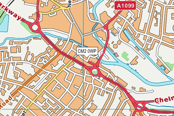 CM2 0WP map - OS VectorMap District (Ordnance Survey)