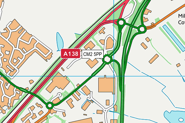 CM2 5PP map - OS VectorMap District (Ordnance Survey)