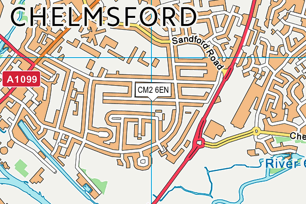 CM2 6EN map - OS VectorMap District (Ordnance Survey)