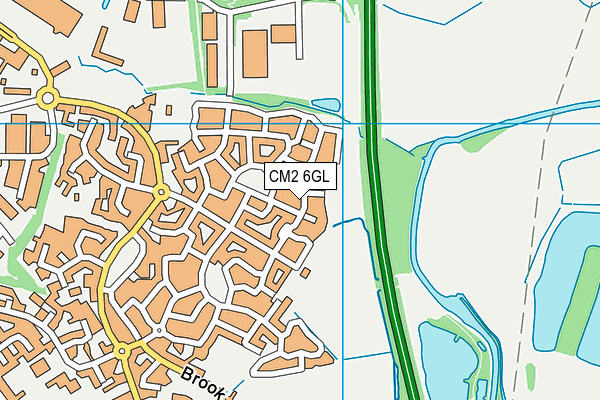 CM2 6GL map - OS VectorMap District (Ordnance Survey)