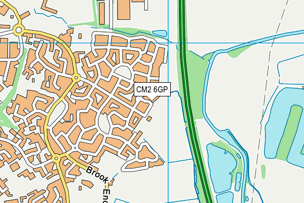 CM2 6GP map - OS VectorMap District (Ordnance Survey)