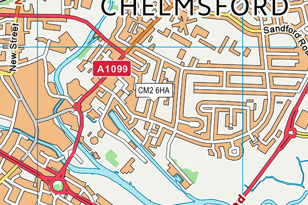 CM2 6HA map - OS VectorMap District (Ordnance Survey)