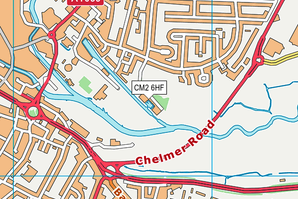 CM2 6HF map - OS VectorMap District (Ordnance Survey)