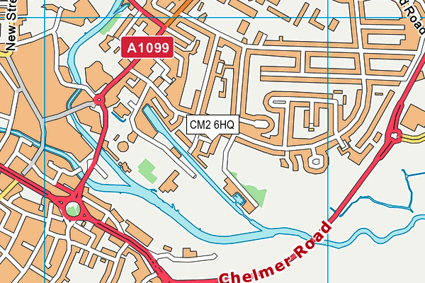 CM2 6HQ map - OS VectorMap District (Ordnance Survey)