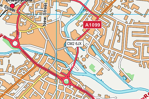 Puregym (Chelmsford Meadows) map (CM2 6JX) - OS VectorMap District (Ordnance Survey)