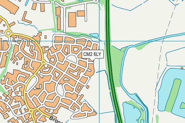 CM2 6LY map - OS VectorMap District (Ordnance Survey)
