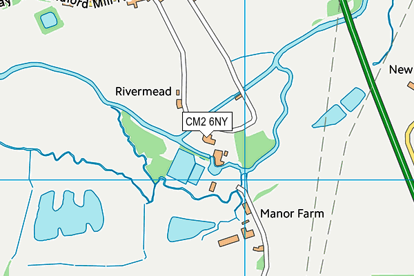CM2 6NY map - OS VectorMap District (Ordnance Survey)