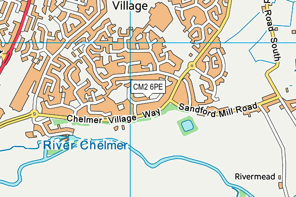 CM2 6PE map - OS VectorMap District (Ordnance Survey)