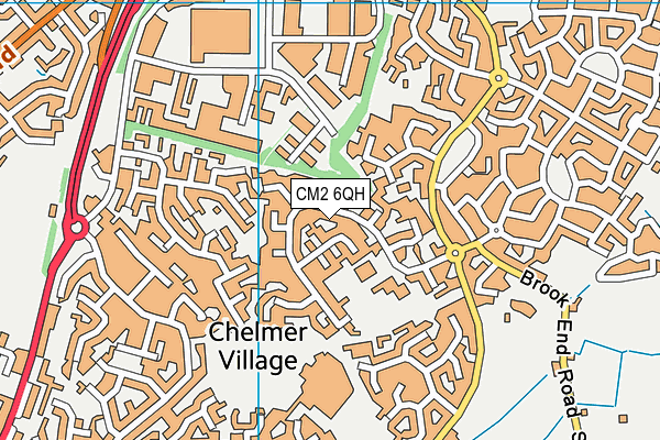 CM2 6QH map - OS VectorMap District (Ordnance Survey)
