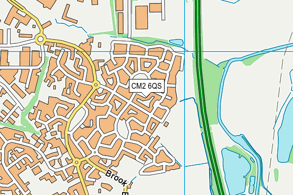 CM2 6QS map - OS VectorMap District (Ordnance Survey)