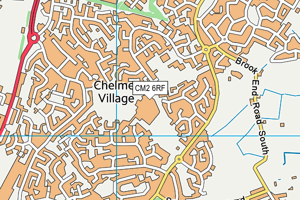 CM2 6RF map - OS VectorMap District (Ordnance Survey)