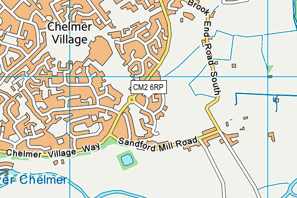 CM2 6RP map - OS VectorMap District (Ordnance Survey)