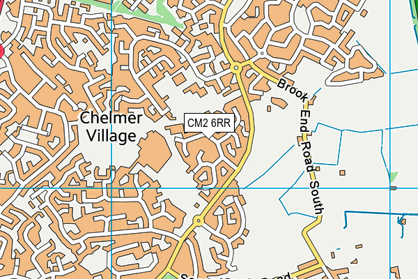 CM2 6RR map - OS VectorMap District (Ordnance Survey)