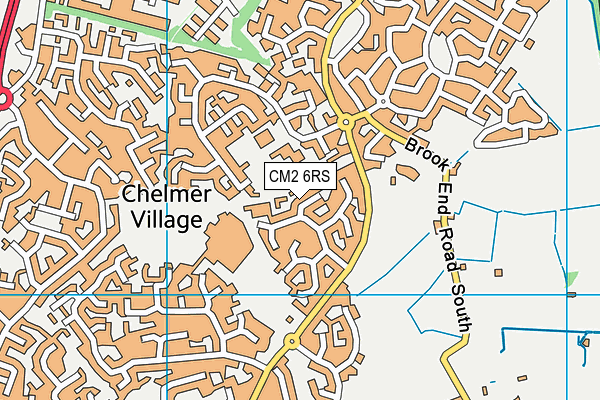 CM2 6RS map - OS VectorMap District (Ordnance Survey)