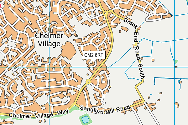 CM2 6RT map - OS VectorMap District (Ordnance Survey)