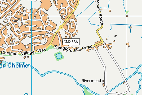 CM2 6SA map - OS VectorMap District (Ordnance Survey)
