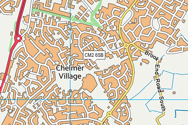 CM2 6SB map - OS VectorMap District (Ordnance Survey)