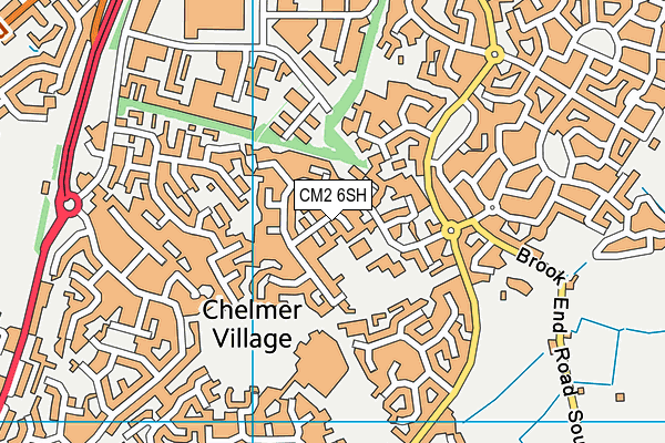 CM2 6SH map - OS VectorMap District (Ordnance Survey)