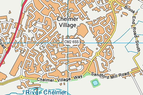 CM2 6SS map - OS VectorMap District (Ordnance Survey)