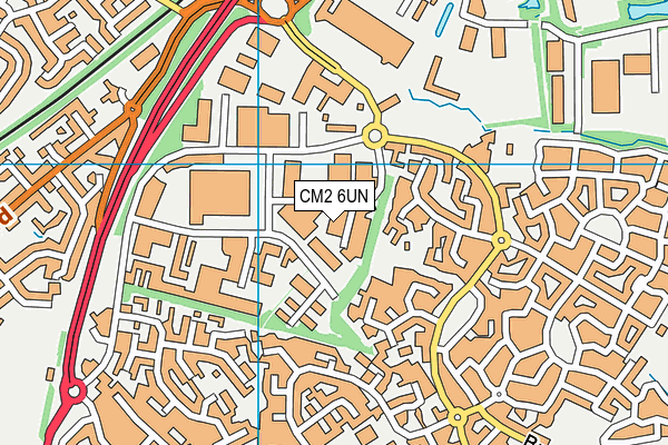 CM2 6UN map - OS VectorMap District (Ordnance Survey)