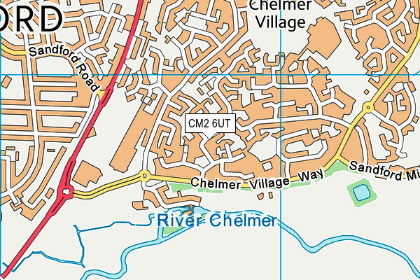 CM2 6UT map - OS VectorMap District (Ordnance Survey)