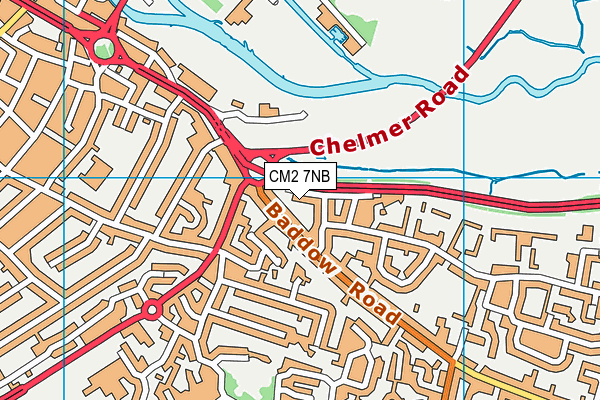 CM2 7NB map - OS VectorMap District (Ordnance Survey)
